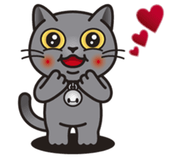 MIA the British Shorthair Cat sticker #9022482