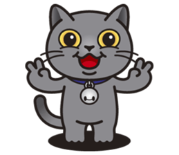 MIA the British Shorthair Cat sticker #9022484