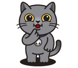 MIA the British Shorthair Cat sticker #9022489