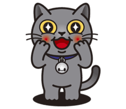 MIA the British Shorthair Cat sticker #9022491