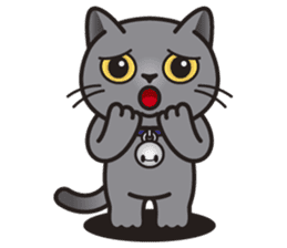 MIA the British Shorthair Cat sticker #9022492