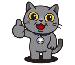 MIA the British Shorthair Cat sticker #9022493