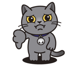 MIA the British Shorthair Cat sticker #9022495