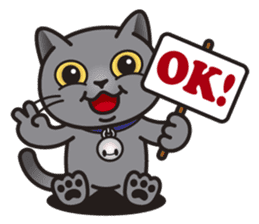 MIA the British Shorthair Cat sticker #9022496