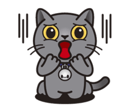 MIA the British Shorthair Cat sticker #9022503