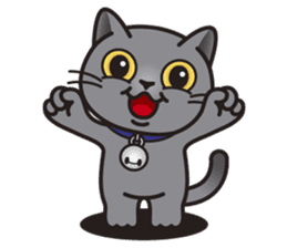 MIA the British Shorthair Cat sticker #9022509