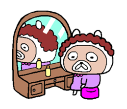 Osaka mother rabbit2 sticker #9022826