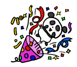 Balloon Panda sticker #9023080