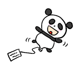 Balloon Panda sticker #9023083