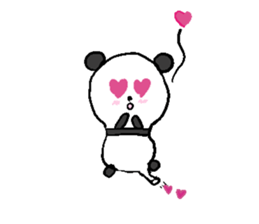 Balloon Panda sticker #9023084