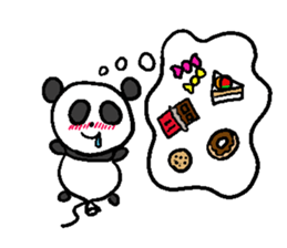 Balloon Panda sticker #9023090