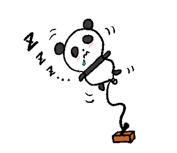 Balloon Panda sticker #9023091