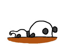 Balloon Panda sticker #9023093