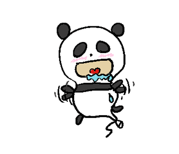 Balloon Panda sticker #9023094