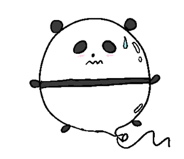 Balloon Panda sticker #9023097