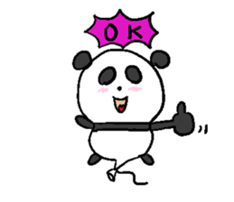 Balloon Panda sticker #9023100