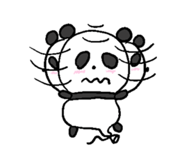 Balloon Panda sticker #9023110