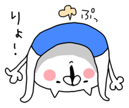 Miscellaneous too rabbit and cat. sticker #9023292