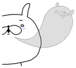 Miscellaneous too rabbit and cat. sticker #9023296