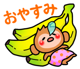 Cute monkey. sticker #9023562