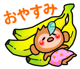 Cute monkey. sticker #9023562