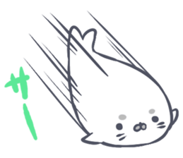 Daily life of the Earless Seal sticker #9023602