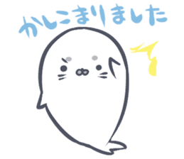 Daily life of the Earless Seal sticker #9023604