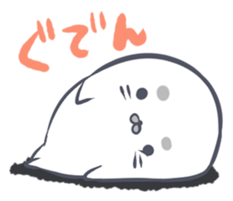 Daily life of the Earless Seal sticker #9023606