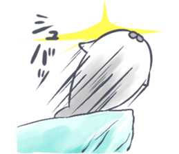 Daily life of the Earless Seal sticker #9023608