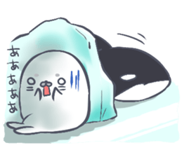 Daily life of the Earless Seal sticker #9023609