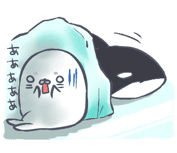 Daily life of the Earless Seal sticker #9023609