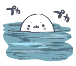 Daily life of the Earless Seal sticker #9023610