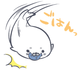 Daily life of the Earless Seal sticker #9023615