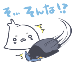 Daily life of the Earless Seal sticker #9023619