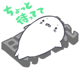 Daily life of the Earless Seal sticker #9023637