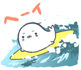 Daily life of the Earless Seal sticker #9023639
