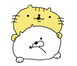 White cat MOGU sticker #9023819