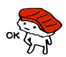 Japanese food sushi kawaii!! sticker #9024267