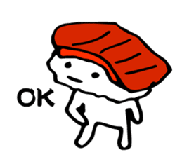 Japanese food sushi kawaii!! sticker #9024267