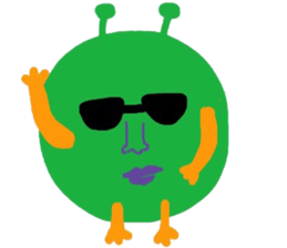 I am a very cute Alien. sticker #9024600