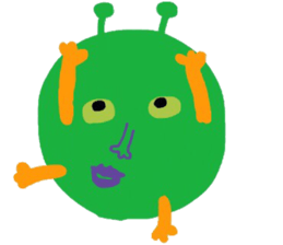 I am a very cute Alien. sticker #9024601