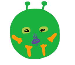 I am a very cute Alien. sticker #9024602