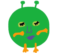 I am a very cute Alien. sticker #9024603