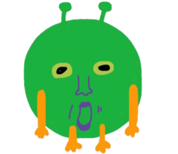 I am a very cute Alien. sticker #9024604