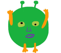 I am a very cute Alien. sticker #9024605