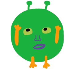 I am a very cute Alien. sticker #9024606