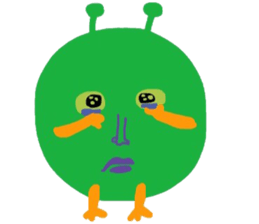 I am a very cute Alien. sticker #9024607