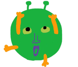 I am a very cute Alien. sticker #9024609