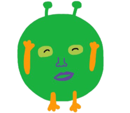 I am a very cute Alien. sticker #9024610