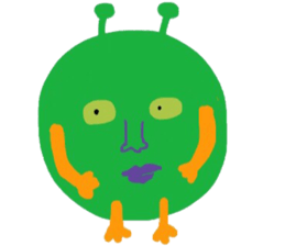 I am a very cute Alien. sticker #9024611